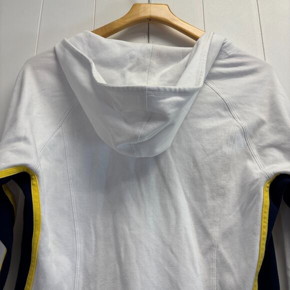 Boston Proper Women's Striped Athleisure Sweatshirt Size L Activewear Preppy - Picture 5 of 8